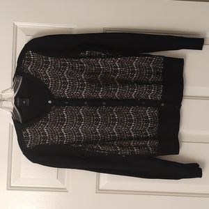 Ann Taylor Cardigan, Black, Size Small